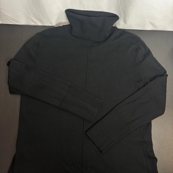 Banana Republic Black Merino Wool Turtleneck Sweater Long Sleeve Women’s Medium - Picture 7 of 14